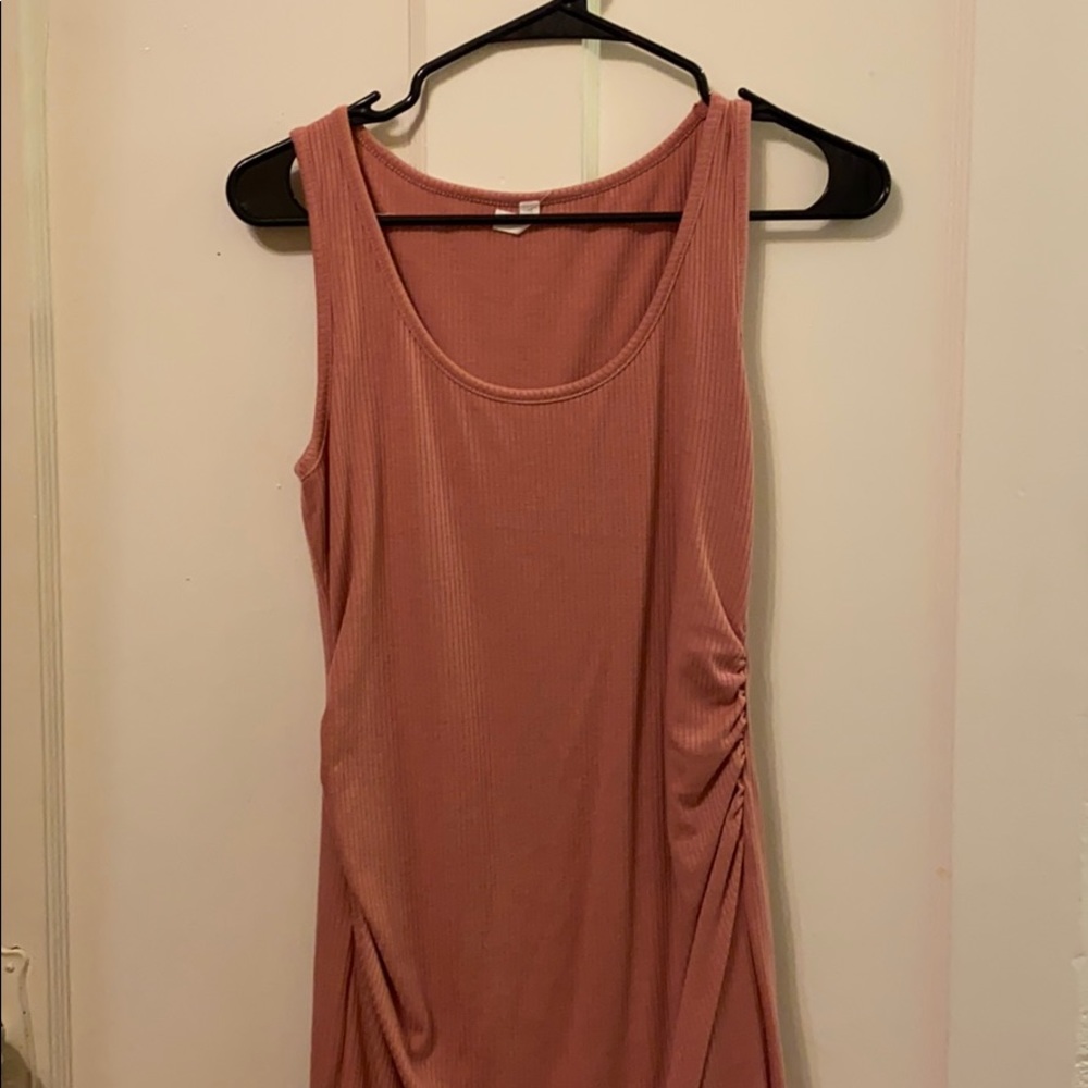 Ribbed, lined, maternity dress